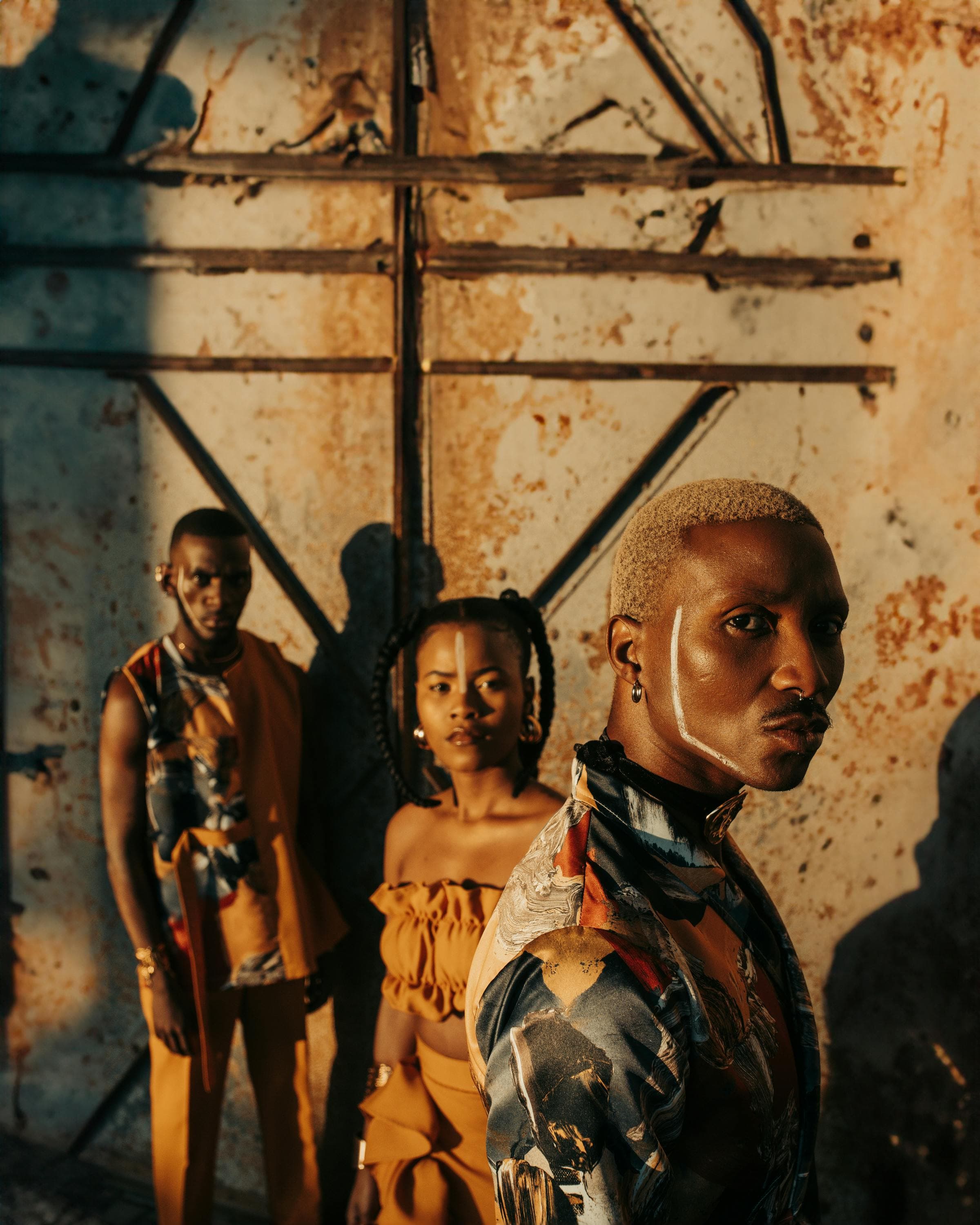 African creative writer at a laptop